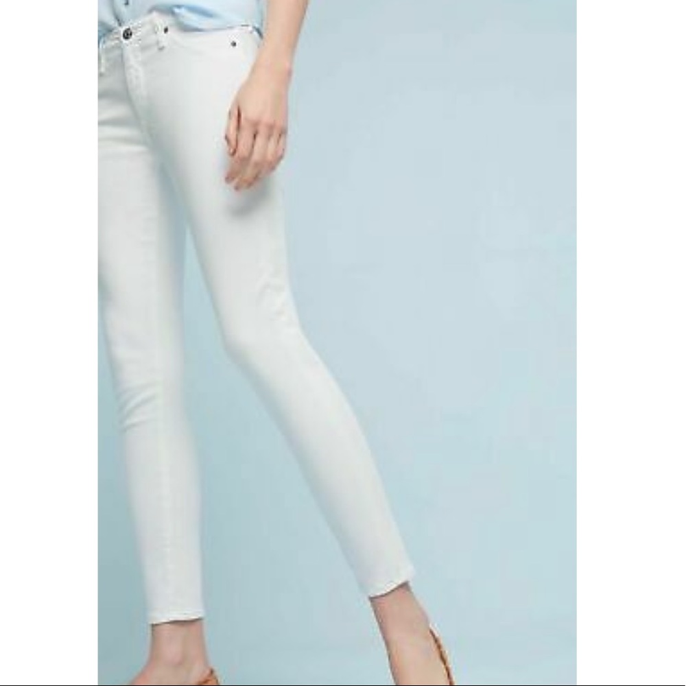 AG Abbey Mid-Rise Super Skinny Ankle Jeans.